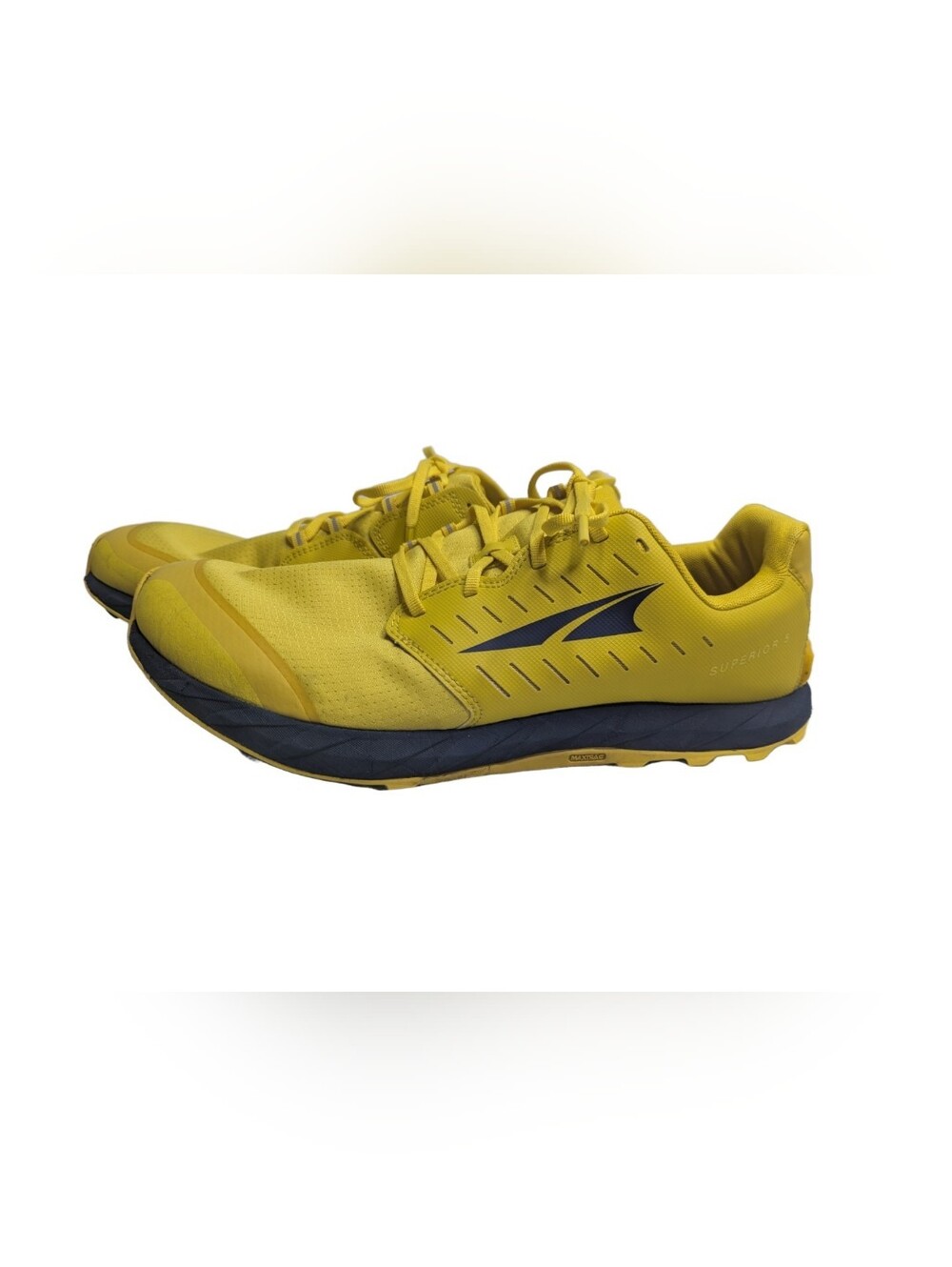 Altra Mens Superior 5 Yellow Trail Running Shoes Sneakers Stone Guard Size 12.5